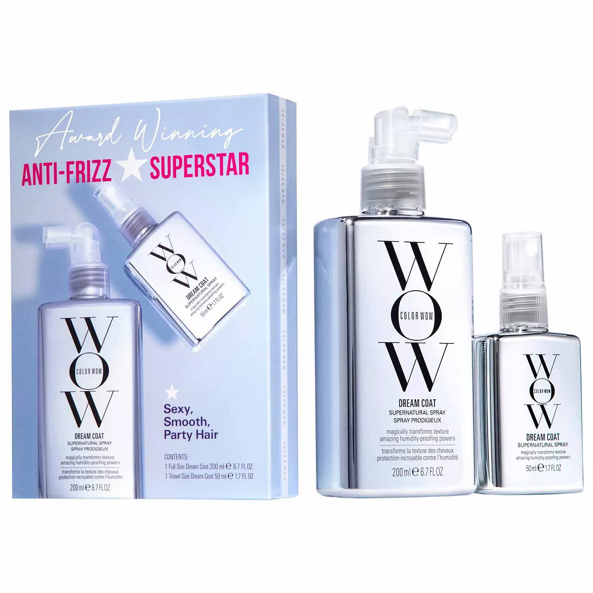 COLOR WOW Dream Coat Anti-Frizz Treatment Duo Hair Set