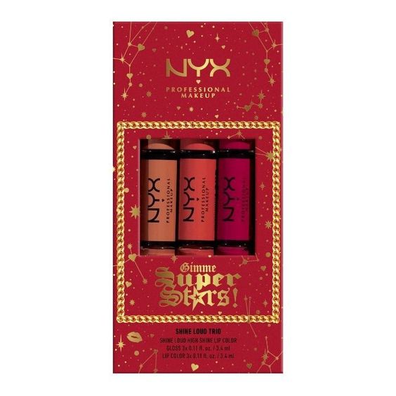 NYX - Gimme Super Stars! Shine Loud High Shine Lip Trio